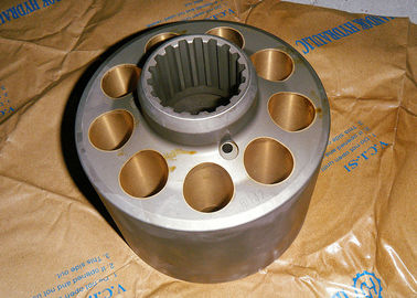 PC300-6 	Excavator Hydraulic Pump Parts HPV132 Cylinder Block 708-2H-04140 708-2H-23160