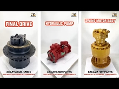 قطعات بیل مکانیکی بلپارتز، پمپ اصلی هیدرولیک، موتور حرکت، گیربکس کاهنده