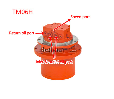 قطعات بیل E305.5 E306 Excavator Final Drive Assembly برای موتور سفر TM06H GM06H