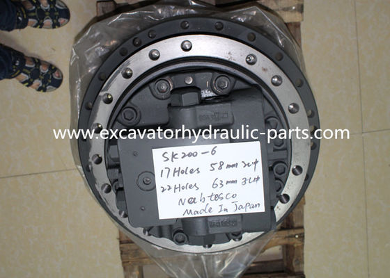 SK200-6 دستگاه سفر نهایی Firm Drive Assy، SK200-6 موتور سفر برای بیل مکانیکی Kobelco